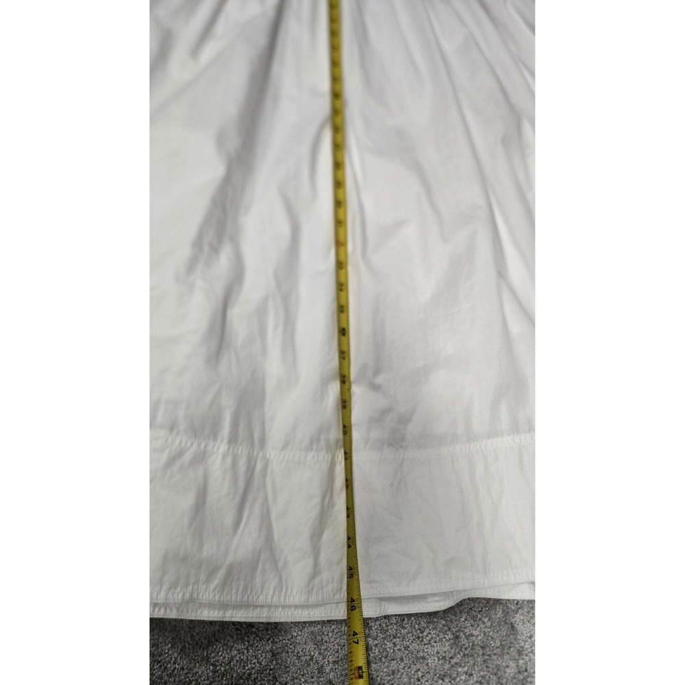 Madewell Poplin Seamed Maxi Dress Cutout Back White Summer Women's Sz 0 NWT - Picture 9 of 10